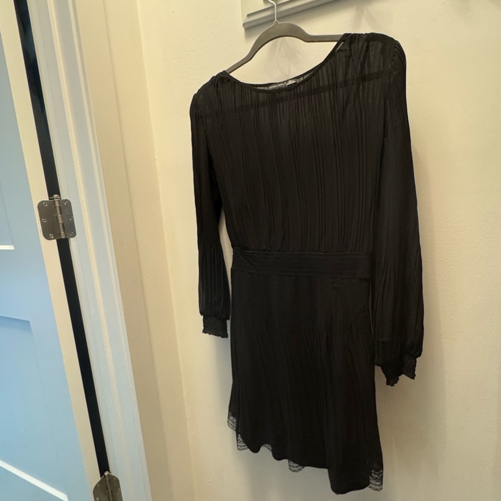 Black Pleated Dress by Black Tape size small